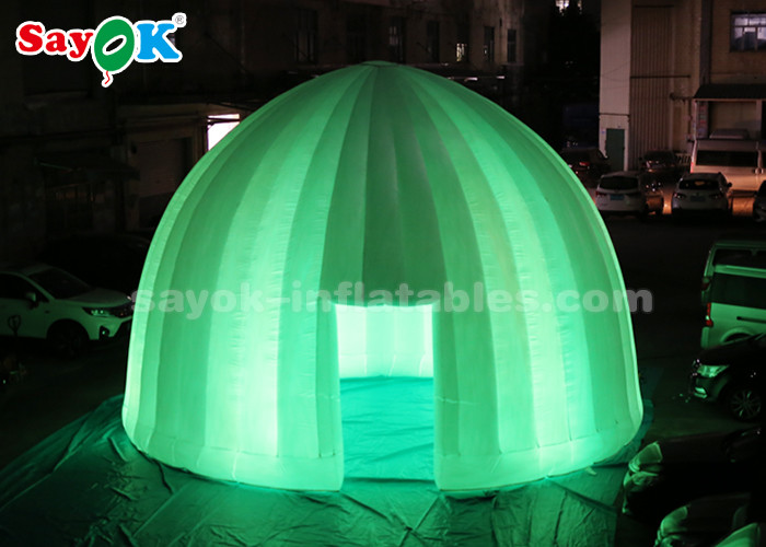 Inflatable Outdoor Tent 8 Meter LED Lighting Inflatable Air Dome Tent For Promotion Event