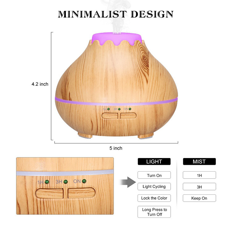 BPA Free Aroma Essential Oil Diffuser