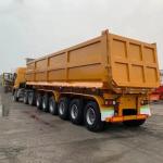3 Axes 4 Axes 5 Axes Dump Truck Semi Trailer Hydraulic Back Tip U-Bucket Trailer