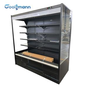 Quality Single Temperature Open Showcase Chiller Refrigerated Beverage Display Case wholesale