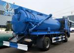 EURO II Emission 290hp Sewage Suction Truck HOWO 12000liters Sewage Suction
