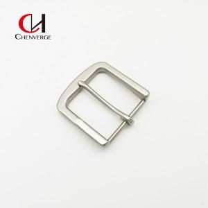 Quality Sliver Matte Pin Belt Buckles Zinc Alloy BI Plating OEM Classic 40mm wholesale