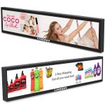 28 Inch Android Ultra Wide Digital Signage 1920x360 Stretch Bar Type