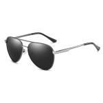Fashion Polarized UV400 Mens Pilot Sunglasses With Metal Hinge 146MM