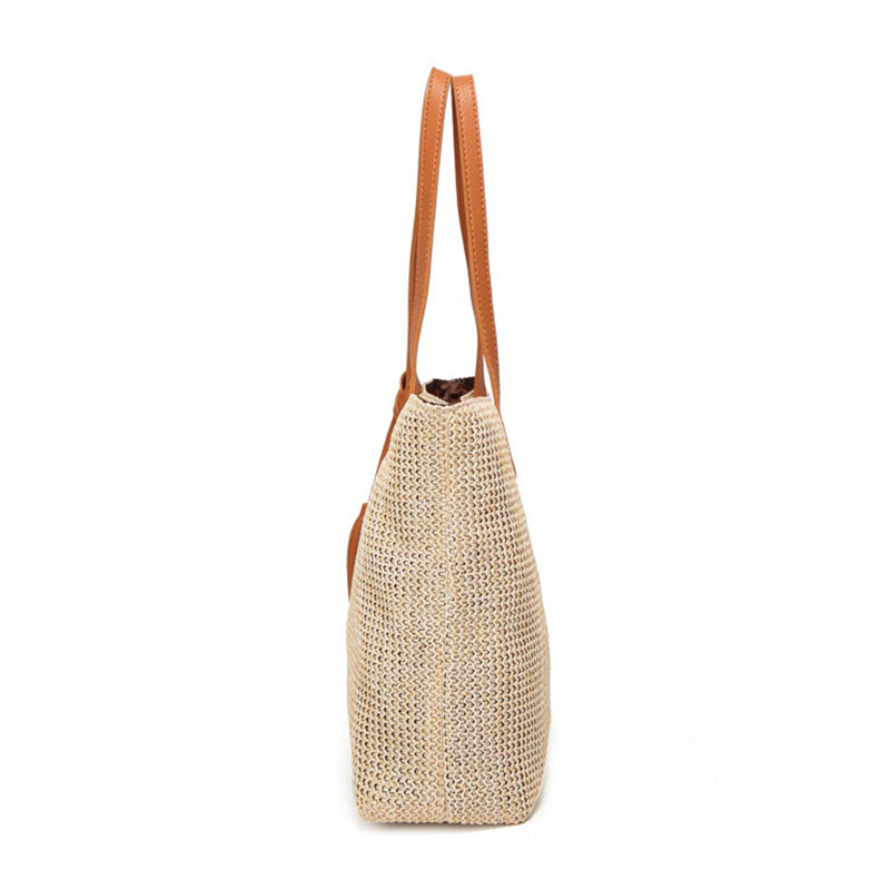 ALLWELL Women Beach Straw Weaving Bag , Fashion Simple Shoulder Bag