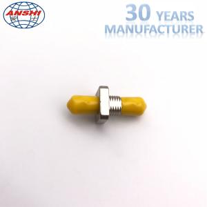Quality Yellow ST Fiber Optic Accessories , FTTH / FTTX Fiber Optic Cable Adapter wholesale