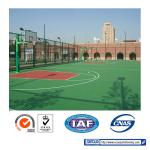 Silicon Pu Sport Court Flooring Multi Purpose Antifade Outdoor Sports Surfaces