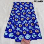 Senegal Dress African Lace Fabric Unique Polyester Voile Fabric for Women's