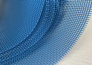 China Blue Color Square Hole Polyester Mesh Belt Dryer Woven Mesh Screen Fabric on sale