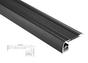 Quality Surface-mounted lights LED Linear lighting Aluminum Profile Black Series wholesale