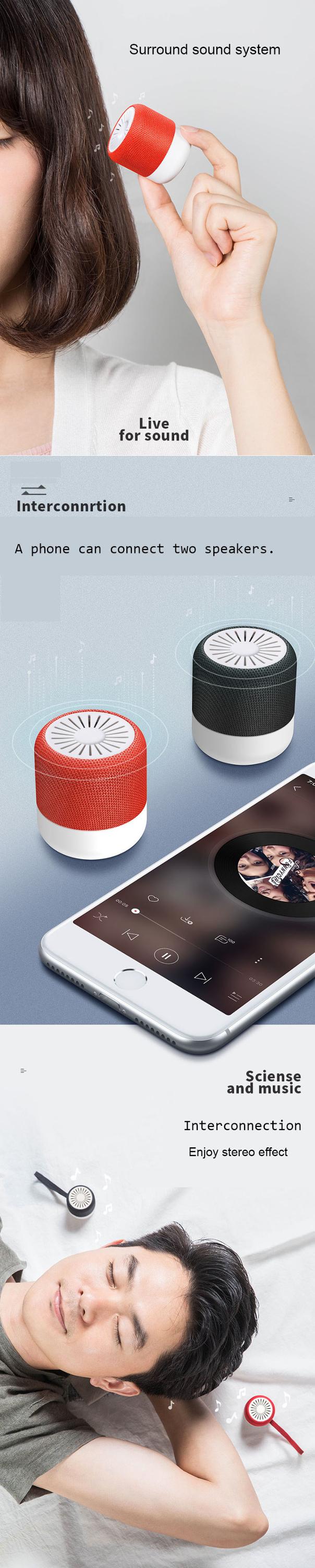 Super mini fabric AUX supported Portable Blue-tooth Speaker