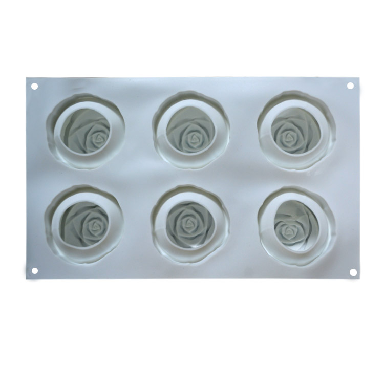 Cake Decoration Rose Shaped Silicone Mould 3D Food Grade Soap Molds