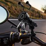 Universal QC3.0 5W Motorcycle Wireless Charger Mount For Huawei
