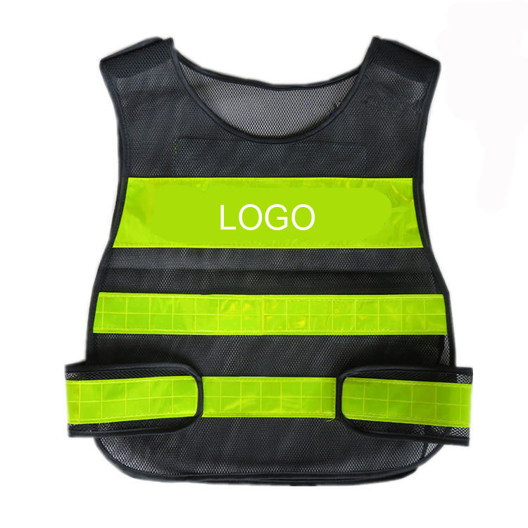 Safety reflective vest security products free size mesh fabric logo customized