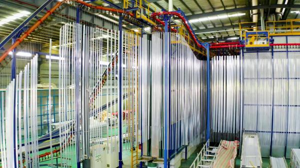 Equipment 380V 50Hz PLC LPG Heating System Colour Coating Line of Aluminium