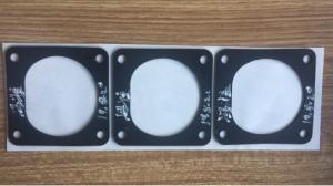 Quality 5.0mm Thick Black Silicone Rubber Pad ASTM Tested Five Hole Automotive Seals wholesale