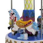 Merry Go Round Mini Small Horse carousel 3 players horse kiddie rides carousel