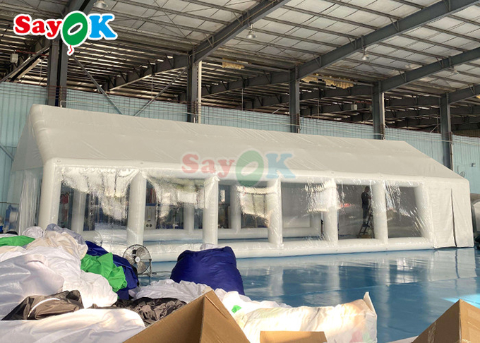 Inflatable TPU Private Swimming Pool Tent Inflable Square Cover Tent With Blower