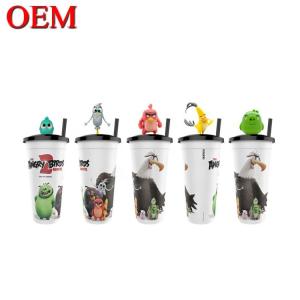 Quality Custom Your Own Design Small PVC 3D Cup Figure OEM Plastic Topper Figure Toy wholesale