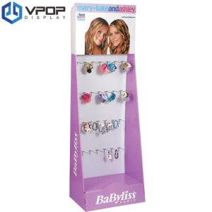 Quality Aqueous Coating Cardboard Product Displays Colorful Environmental Friendly With Hooks wholesale