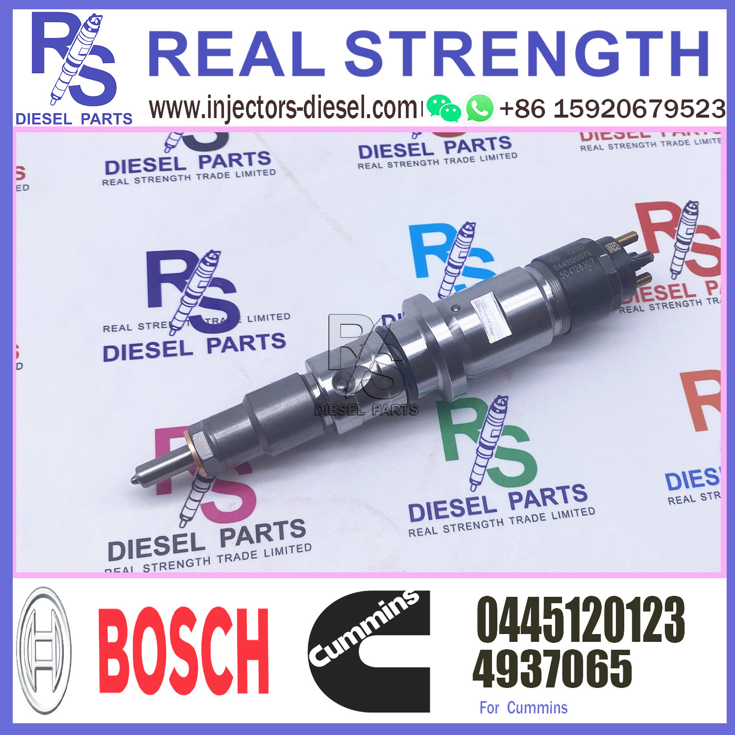 0445120123 Injector Nozzle Assembly 0445120022 For Cummins Injector 4937065