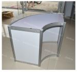 Quarter-Circle Counter, Octagonal Prism Cabinet,Alunium Circle counter for