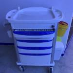 Durable Crash Cart Emergency Medical Equipment Trolley Equipment 520MM