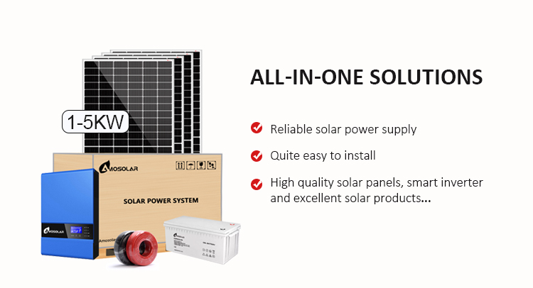 Amosolar 48V Kit for Lead Acid/LiFePO4 Lithium Battery Photovoltaic Power Generation