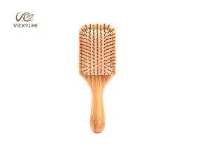 Quality Square Shape Rubber Air Bag 10 Inch Wooden Handle Hair Brush wholesale