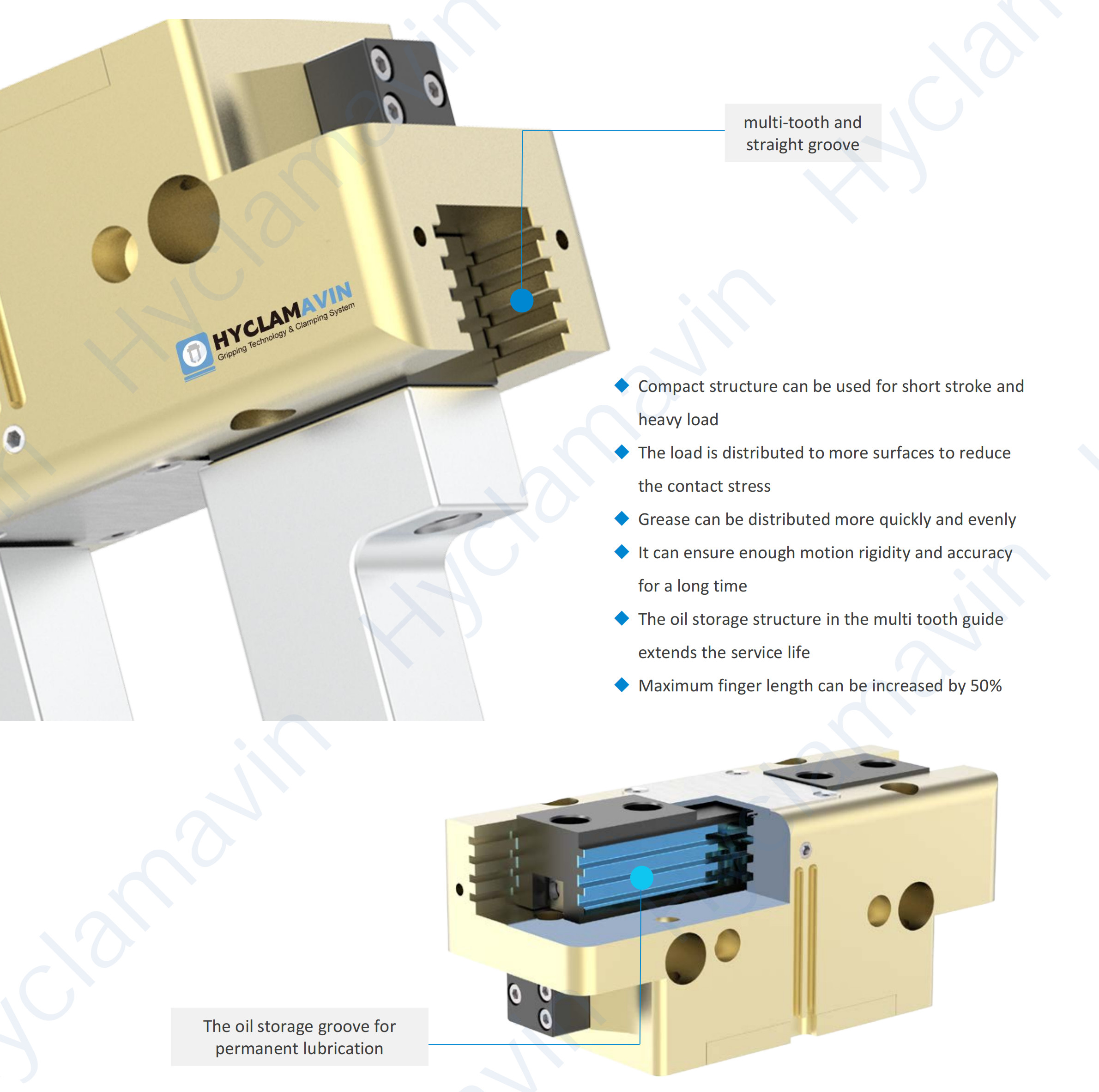 TWN-P Parallel Motion Two Jaw Gripper Robot End Of Arm Tooling Grippers