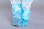 Anti Slip Blue 35GSM Disposable Plastic Boot Covers