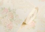 Beige Floral Pattern European Style Wallpaper / Non Woven Wallcovering 0.53*10m/