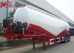 Banana Ship Air Discharge Bulk Cement Semi Trailer Tanker For Carrying