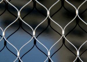 Ferruled Steel Cable Netting Balustrade Stainless Steel Rope Net