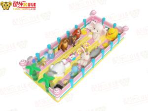 Quality Inflatable Childrens Bouncy Castle With Animals Elephant Rabit wholesale