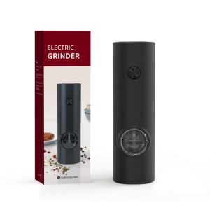 Quality Black Electric Pepper Grinder With Easy Refill ABS Stainless Steel 70ml Capacity wholesale