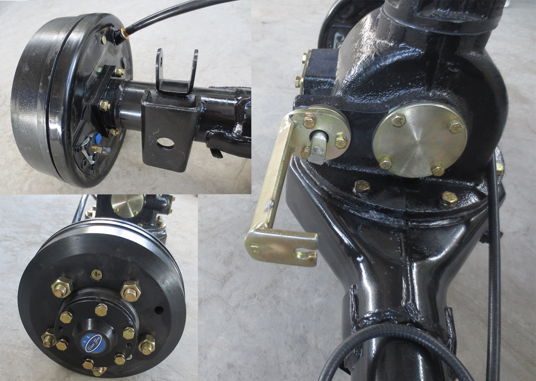 Full Floating Heavy Duty Rear Axle For Load Tricycle / Trike / Auto Rickshaw