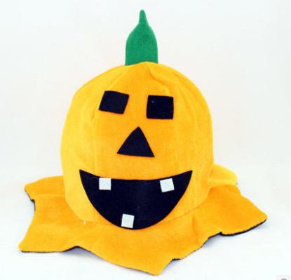 Green Top Halloween Pumpkin Hat Masquerade Costume Prop Make-up for Perfor