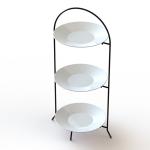 Metal Wire 3Tiers Metal Display Rack Welded Structure