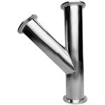 Quick Install Stainless Steel 304 316 Sanitary Clamped Lateral Tee 45 Degree Y