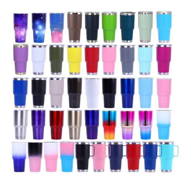 Unbreakable Eco Friendly BPA Free 30 Oz Vacuum Insulated Tumbler Skinny Double