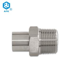 Quality Male Hexagon AFK Stainless Steel Tube Adapter Forged Threaded wholesale