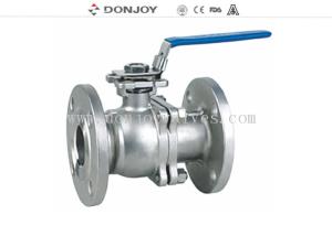 Quality CFM / CFM8 Stainless steel Sanitary Ball Valve , JIS ANSI 150BLS Flanged Ball valve Manual Operation wholesale