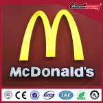 vacuum forming chorme waterproof anti-wind illuminated advertising chain store