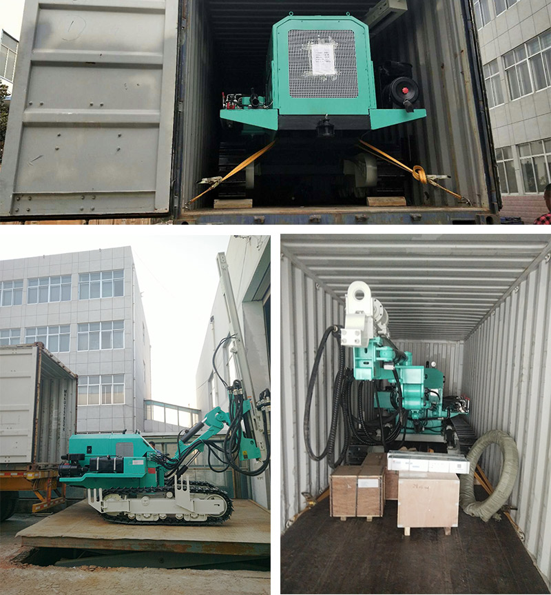 Construction Crawler Blasting Hole Anchor Drilling Machine