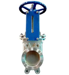 Quality Cast Steel Flanged BS5150 PN10 Knife Valves Manual Power wholesale