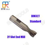 High Performance DIN327 High Speed Steel HSS 2 Flute End Mill for Aluminum