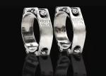 70-80 Mm & 75-85mm Double Bolts Heavy Duty Hose Clamp Stainless Steel 304