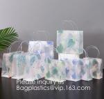 Loop Handles, Shopping Bags With Gusset Cardboard Bottom, Frosted Merchandise