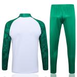 Green White Football Training Tracksuit Training Kit Set